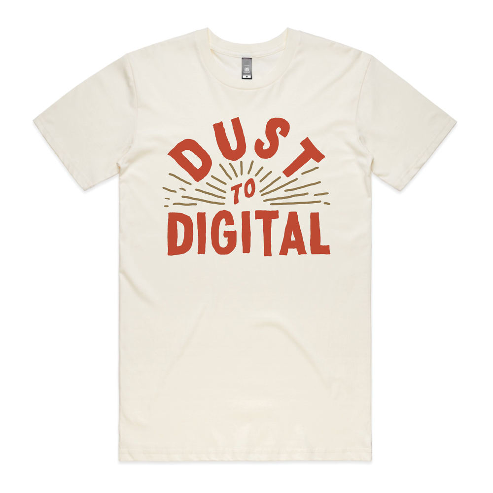 Dust-to-Digital T-shirt in Red and Gold